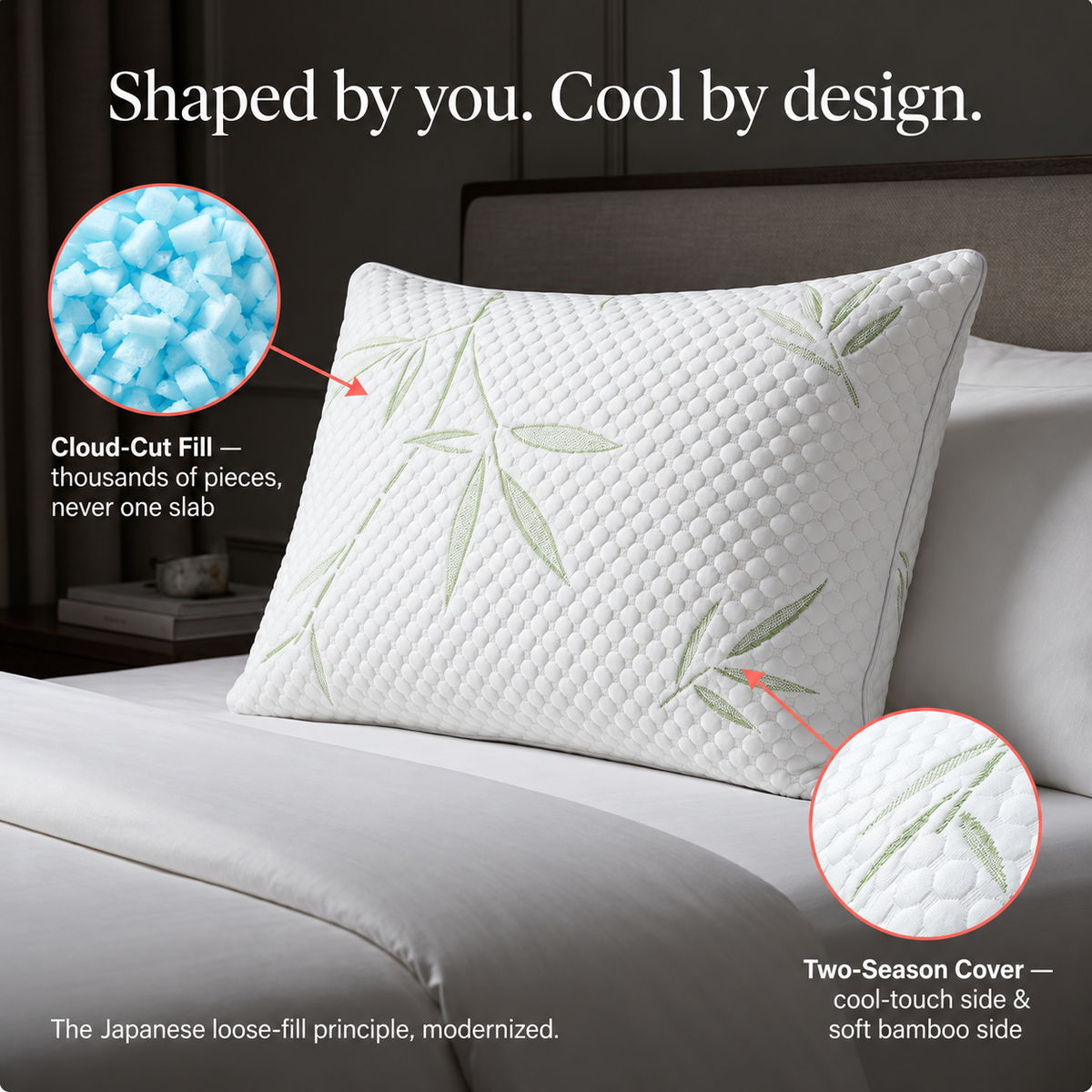 Hanare® Bamboo Pillow