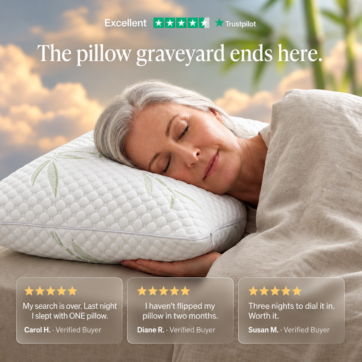 Hanare® Bamboo Pillow