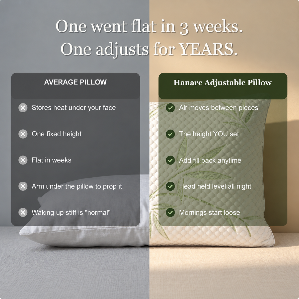 Hanare® Bamboo Pillow